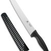 01 Bread Knife, 10 inch Serrated Sourdough Slicer Cutter for Homemade Bread, 1.4116 German Steel, Ergonomic Anti-slip Handle (Black, 10 inch)