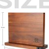 02 Magnetic Knife Holder with Enhanced Magnets, Multifunctional Countertop Magnetic Knife Block Stand, Universal Knife Storage & Kitchen Tool Organizer for Counter Top