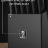 05 Knife Sets for Kitchen with Block, HUNTER.DUAL 15 Piece Knife Set with Built-in Sharpener, Dishwasher Safe, German Stainless Steel, Black