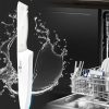 06 Knife Set, HUNTER.DUAL 15 Piece Kitchen Knife Set with Block and Built-in sharpener, Dishwasher Safe, Anti-slip Handle, White