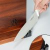 07 Magnetic Knife Holder with Enhanced Magnets, Multifunctional Countertop Magnetic Knife Block Stand, Universal Knife Storage & Kitchen Tool Organizer for Counter Top