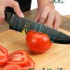 07 HUNTER.DUAL Knife Set, 12-PC Colorful Kitchen Knife Set, 6 Sharp Kitchen Knives with Covers for Cooking, Cutting&Chopping, Greenstone