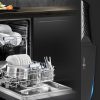 07 Knife Sets for Kitchen with Block, HUNTER.DUAL 15 Piece Knife Set with Built-in Sharpener, Dishwasher Safe, German Stainless Steel, Black