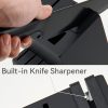 15pro 副图3_ HUNTER.DUAL 15 Pcs Kitchen Knife Set with Block Self Sharpening, Dishwasher Safe, Anti-slip Handle, Black