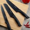 15pro 副图6_ HUNTER.DUAL 15 Pcs Kitchen Knife Set with Block Self Sharpening, Dishwasher Safe, Anti-slip Handle, Black