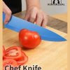 GD-12-M 副图5 HUNTER.DUAL Knife Set, 12-PC Colorful Kitchen Knife Set, 6 Sharp Kitchen Knives with Built-in Sharpener Covers for Cooking, Cutting&Chopping (Multicolor)
