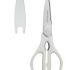 Kitchen Scissors for Food, HUNTER.DUAL Heavy Duty Come Apart Poultry Shears for Cooking, All Purpose for Cutting Chicken, Meat, Fish & Vegetables (White, 8.35 Inch)