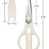 03 Kitchen Scissors for Food, HUNTER.DUAL Heavy Duty Come Apart Poultry Shears for Cooking, All Purpose for Cutting Chicken, Meat, Fish & Vegetables (Cream, 8.35 Inch)