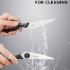 03 Kitchen Scissors for Food, HUNTER.DUAL Heavy Duty Come Apart Poultry Shears for Cooking, All Purpose for Cutting Chicken, Meat, Fish & Vegetables (Black, 8.35 Inch)