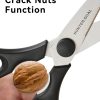 04 Kitchen Scissors for Food, HUNTER.DUAL Heavy Duty Come Apart Poultry Shears for Cooking, All Purpose for Cutting Chicken, Meat, Fish & Vegetables (Black, 8.35 Inch)