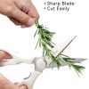 Kitchen Scissors for Food, HUNTER.DUAL Heavy Duty Come Apart Poultry Shears for Cooking, All Purpose for Cutting Chicken, Meat, Fish & Vegetables (White, 8.35 Inch)
