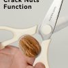 05 Kitchen Scissors for Food, HUNTER.DUAL Heavy Duty Come Apart Poultry Shears for Cooking, All Purpose for Cutting Chicken, Meat, Fish & Vegetables (Cream, 8.35 Inch)
