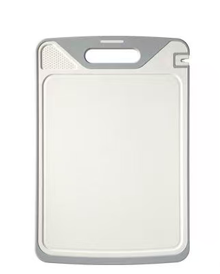 Cutting Board with Built-in Sharpener, Scratch-Resistant Kitchen Chopping Board with Juice Groove, Dishwasher Safe, Food Grade Material 15.1" x 10.2"